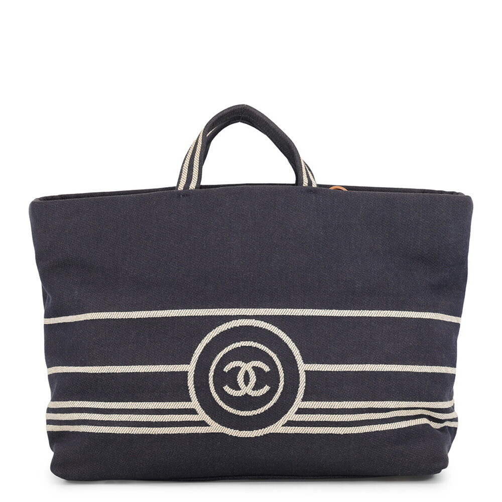 Chanel Tote Bag, Coco Mark, Denim Leather, 2-Way Shoulder A92240, CHANEL Hand...